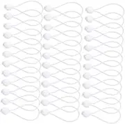 FIXOSHEE 40Pcs Heavy Duty Bungee Ball Cords Elastic Stretch Rope for Tarp Tent and Canopy Use for Camping and Organizing Cables Durable and Flexible Design