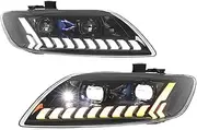 1Pair Car Light Compatible For Q7 2006-2015 Headlight LED Projetor Head Lamp Daytime Running Light Automotive Accessories(For 10-15,HAVE AFS_FOR XENON)