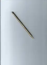 Vintage Sheaffer White Dot Lined Gold Electroplated 6" Desk Pencil-New Old Stock
