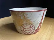 222 Fifth Joyeux Noel Gold" Eiffel Tower Appetizer Rice Bowl Paris France French