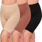 Jvcon Women's Slip Shorts for Under Dresses Anti Chafing High Waisted Seamless Smooth Safety Shorts