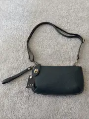 Joy Susan Crossbody Wristlet Clutch Travel Bag Zip Turn Lock Midnight Blue NEW