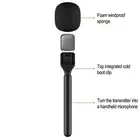 Sleek Black Microphone Stand Adapter for Interviews and Audio Recordings