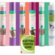 Cricut Premium Vinyl Rolls (5) and Transfer Tape (1) Bundle - Lover