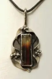 Pendant (P99) Navajo Faceted Watermelon Tourmaline Pendant 8.1ct