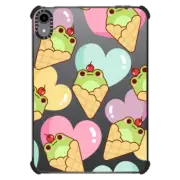 iPad mini (6th gen) iPad Impact Case Cute Frog Ice Cream Cone with Rainbow Heart - Kawaii Animal with Sweet Food & Love