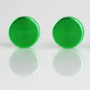 Set of 2 Aluminum Cap License Plate Frame Green Stainless Steel Screw Anti Rust (for: Volkswagen)