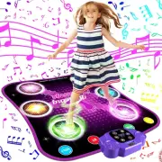 SUPER JOY Dance Mat Toys for 3-12 Year Old Kids, Light up Dance Pad with Wire...