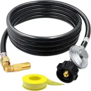 12ft Propane Regulator Hose w 90° Elbow Adapter for Blackstone 17 22 Inch Grill