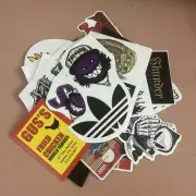 Stack of Various 48 Sized Stickers Skateboarding Thrasher Cool Stuff