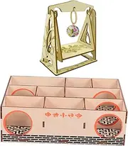 BUGUUYO 2PCS Hamster Maze House Multi Chamber Hideout for Animals Natural Habitat for Hamsters Promote Agility and Healthy Playtime Present for Pet Owners