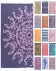 Luxurious Turkish Cotton Beach Towels Oversized (69 x 37 inch) - Sandless, Li...