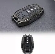 LLKUANG Car Zinc Alloy Key Fob Cover Key Case Compatible with Toyota Land Cruiser Prado 250 J250 LC250 2024 2025+,Off Road Style Protection Key Fob Case Cover Keyshell Accessories