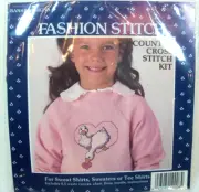 Banar Designs Counted Cross Stitch Kit Geese/Heart Sweatshirts TShirt - FSK-8.