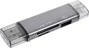 USB c to Memory Card Reader Multi-Functional Card Reader Computer Part OTG Adapter