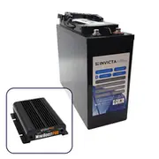 Invicta 12V 50Ah Front Terminal Lithium Battery with Bluetooth + BMPRO 30Ah 12V DC to DC B
