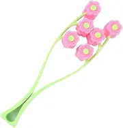 Facial Roller Massager Face Tight Face Massager Face Manual Roller Chin Roller Massager Face Massage Roller Face Massaging Tool Flower Face Exerciser Care Green Handle