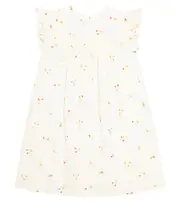 [Bonpoint] Bonpoint Florentine embroidered cotton dress Y 10 white