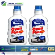 2x Oven Cleaner Heavy Duty Gel Selleys 400g Oven Plus No Fumes Rack Cleaner