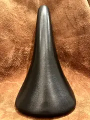 Kashimax AERO Seat BLACK LEATHER Old School BMX AX4A PADDED SADDLE