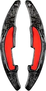 Paddle Shifter for BMW M2 M3 M4 M5 M6 X5M X6M, 1Pair Forged Carbon Fiber Car Paddle Shifter Extension