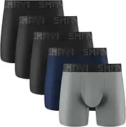 [5Mayi] Mens Underwear Boxer Briefs for Men Pack Performance Mens Boxer Briefs Pouch Underwear for Men