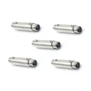 XLR Female to XLR Female Adapter 5 Pack