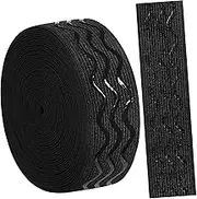 STOBOK 1 Roll Elastic Band Elastic Strap Elastic Waist Band Elastic Gripper Band Elastic Ribbon Elastic for Pants Ribbon Bands Thick Elastic Cord Elastic Stretch Bands Craft Nylon Black