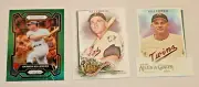 HARMON KILLEBREW (3) 2024 PRIZM GREEN PRIZM #32 2020 & 2022 ALLEN GINTER #135&60