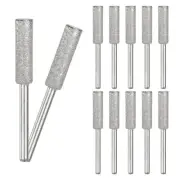 12-Pack 7/32 Inch Titanium Plated Diamond Chainsaw Sharpener [3mm Silver]