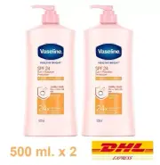 2 x Vaseline Body Lotion Healthy White SPF 24 PA++ Whitening Moisturizer 500 ml