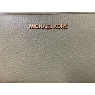 MK二手長夾 MICHAEL KORS 抹茶綠 荔枝皮