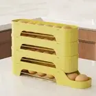 Plastic Fridge Egg Rack Large Capacity Egg Storage Box Egg Roller Rack Fridge