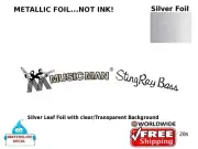 Musicman Sting Ray Guitar Decal Foil Waterslide Headstock Restoration Logo 28s