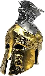 MOYOZZ Motorcycle Biker Roman Gladiator Warrior Spartan Helmet Guardian Bell Luck Gremlin Ride Bell Hanger or Lucky KeyChain