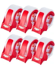 Packing Tape 6 Rolls 65 Yards Clear Shipping Tape with Dispenser 2.7 Mil