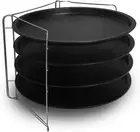 Guardini Pizza Pans and Rack 5-Pieces Set, Scratch Resistant, Steel, Durable