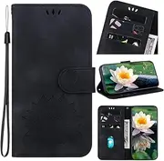 Cover Compatible with Nothing Phone (1) 5G,Compatible with Nothing Phone (1) 5G [PU Leather + Phone Case] Card Slot Magnetic Clasp Stand Lanyard Black