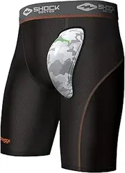[Shock Doctor] Compression Short w/AirCore Hard Cup YTH