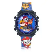 PAW PATROL Chase & Marshall Digital LCD Watch w/ Flashing Light-Up Face NWT NIB