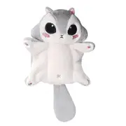 Jtgg Cute Pteromyini Flying Hamster Plush Dolls Keychain Cartoon Mouse Baby Squirrel Glider Stuffed Animals Toy Lovely Gifts for Kids Gray 10cm