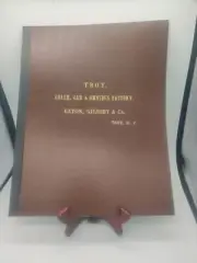 Troy Coach, Car & Omnibus Factory, Eaton, Gilbert &Co 1863 catalog reprint 1971.