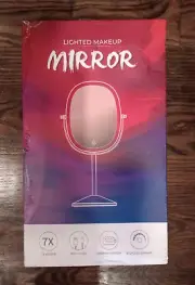 LOVESPEJO 9'' Gold Lighted Makeup Mirror with Magnification, 1X/7X Magnifying