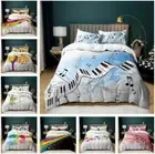 Sheet Music Audiophile Bed Set Donna Quilt Duvet Cover Single Double Queen Size