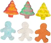 6 Pack Gingerbread Man Bathing Christmas Bath Salt Bubble Skin-softening Oils Spa
