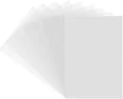 Weforu 10pcs A4 Heat Shrink Paper Shrink Film Printable for DIY Craft Jewelry Making Keyring Rough Polish