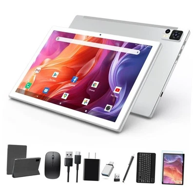 2025 Latest 10.1 Inch Android 14 Tablets, Octa-Core Tablet, 64GB ROM+8(4+4)GB