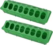FONDOTIN Plastic Pigeon Feeding Troughs Bird Cage Anti-Spatter Food Trough Easy-Clean Bird Food Container