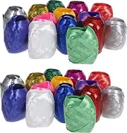 GANAZONO 28pcs Curling Ribbon Rolls: 5mmx10m Glitter Ribbon String - Multipurpose Decoration for Balloon Garlands Party Streamers & DIY Craft Projects