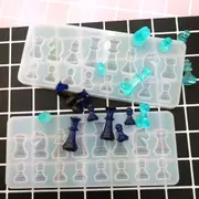 International Chess Silicone Pendant Jewelry Mould Resin Epoxy Casting Mold Tool